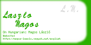 laszlo magos business card